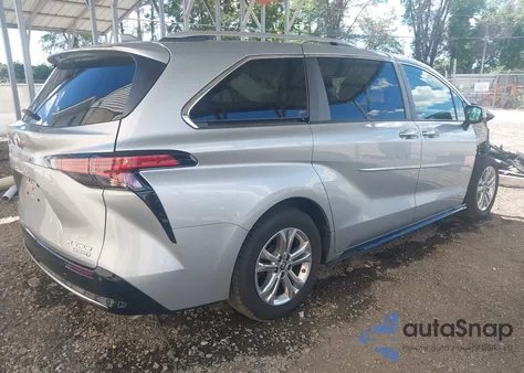 2021 Toyota Sienna Platinum from USA, damaged, VIN 5TDESKFC1MS001450